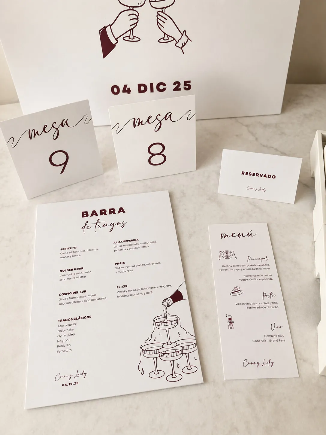 Merchandising para evento social — puntofijo